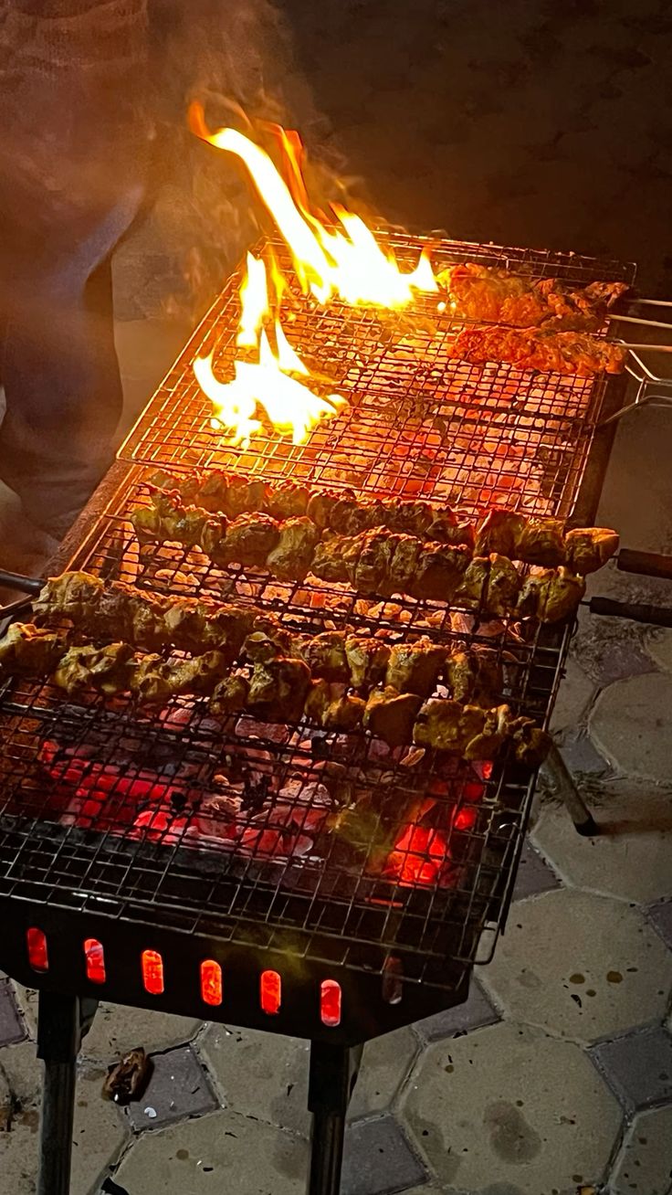 BBQ grill with outdoor seating