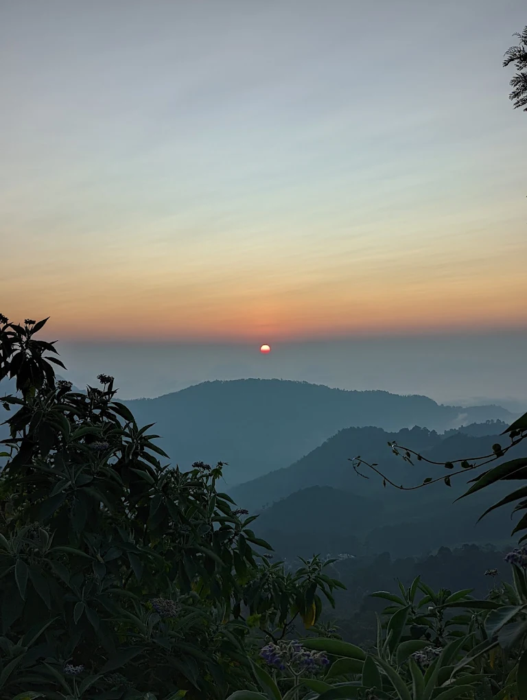 Sunrise in Nilgiri hills